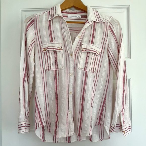 Isabel Marant Etoile Striped Button Down Shirt - 38 - Picture 1 of 13